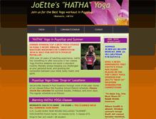 Tablet Screenshot of joettesyoga.com